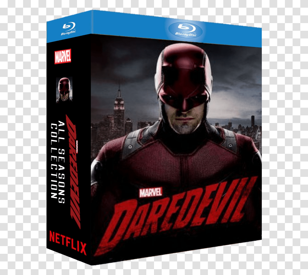 Daredevil All Seasons Bluray Cover Daredevil Charlie Cox Suit, Person, Human, Batman, Sunglasses Transparent Png