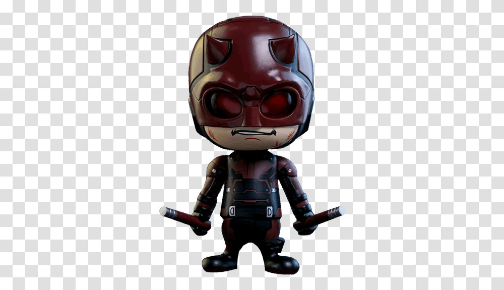 Daredevil Cosbaby Vinyl Hot Toys Figure Figurine, Microphone, Electrical Device, Helmet, Clothing Transparent Png