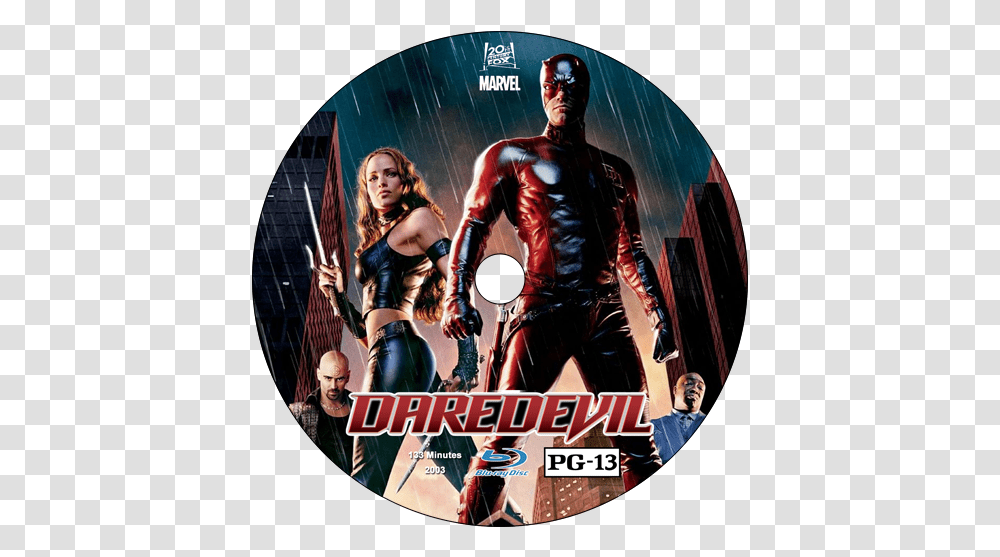 Daredevil Disc Label Daredevil Film, Disk, Poster, Advertisement, Person Transparent Png
