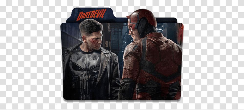 Daredevil Punisher Free Icon Of Daredevil And The Punisher, Clothing, Person, Jacket, Coat Transparent Png