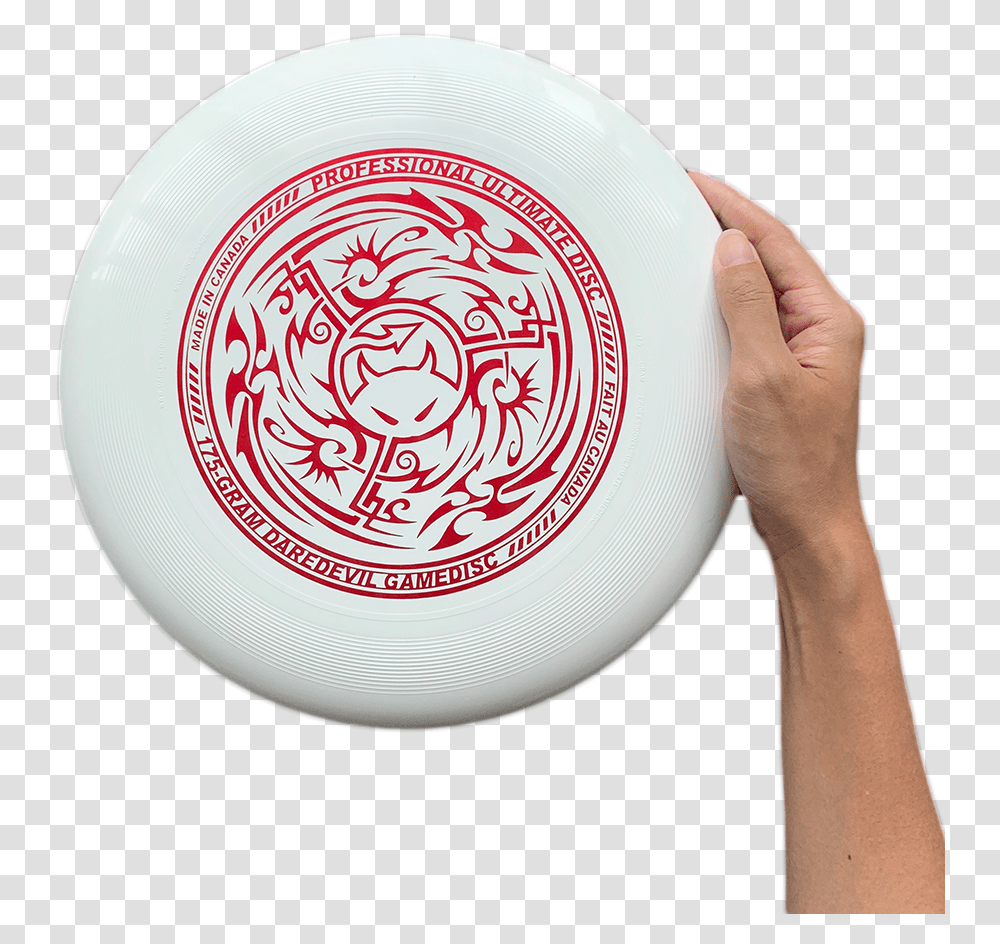 Daredevil Tribal Gamedisc White Circle, Toy, Frisbee, Person, Human Transparent Png
