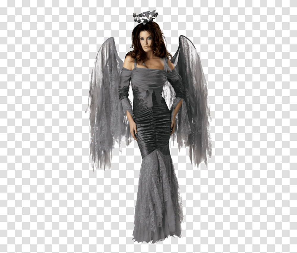 Dark Angel Costume Women, Apparel, Person, Evening Dress Transparent Png