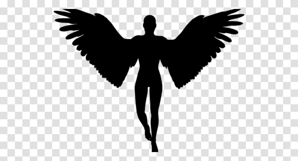 Dark Angel Images Angel Silhouette, Gray, World Of Warcraft Transparent Png