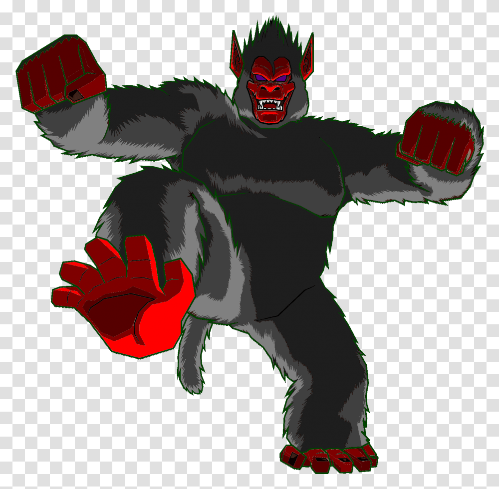 Dark Ape Goku As A Monkey, Animal, Wildlife, Mammal, Bird Transparent Png