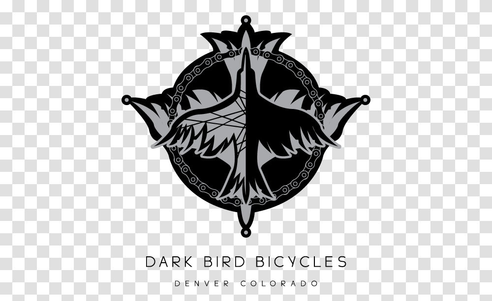 Dark Bird Bikes Emblem, Symbol, Weapon, Weaponry, Trident Transparent Png