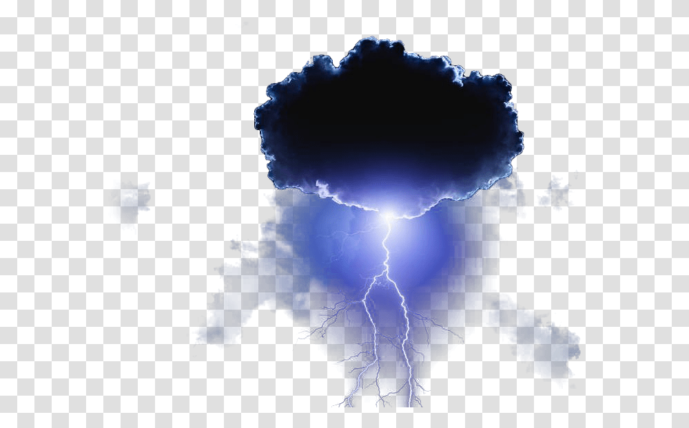 Dark Blue Cloud, Nature, Outdoors, Lightning, Thunderstorm Transparent Png