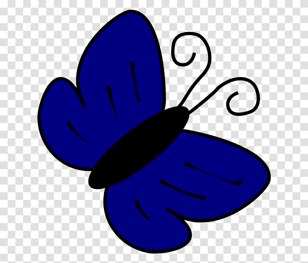 Dark Blue Flower Clip Art Images Amp Pictures Clipart Blue Butterfly Cartoon, Hand, Fist Transparent Png