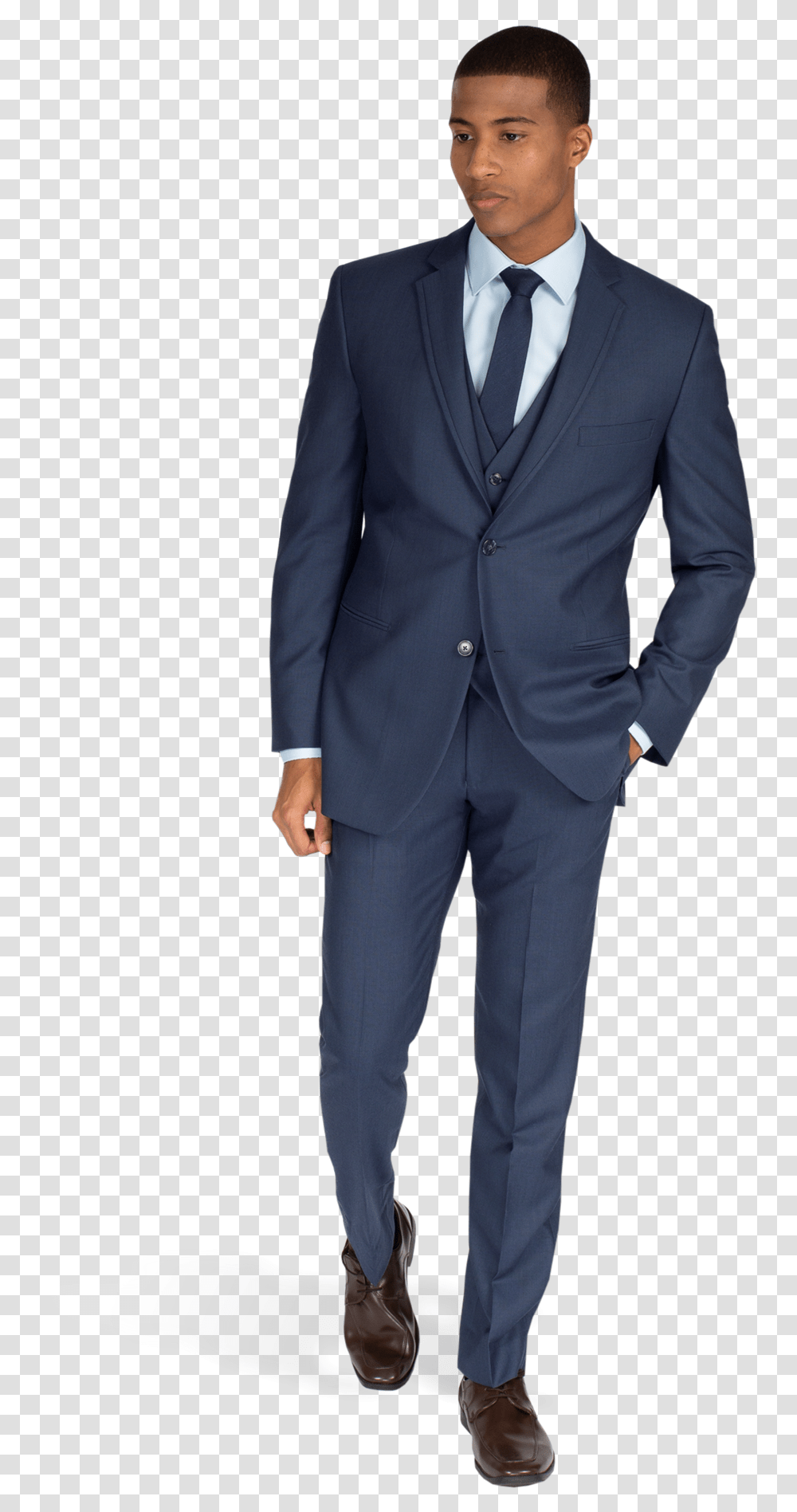 Dark Blue Notch Lapel Suit Ted Baker Charcoal Suit, Overcoat, Apparel, Person Transparent Png