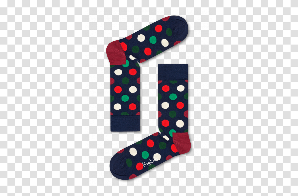 Dark Blue Socks Big Dot Pattern Happy Socks, Rug, Stocking, Christmas Stocking, Gift Transparent Png