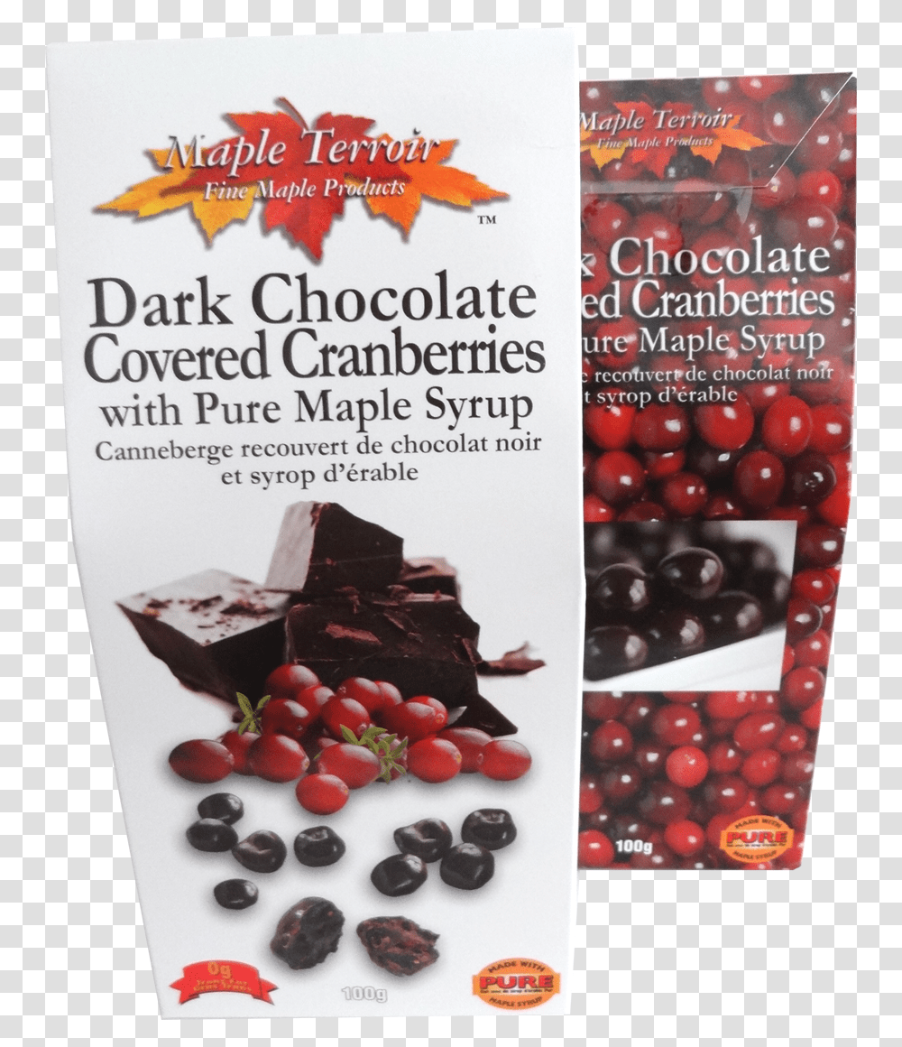 Dark Chocolate Covered Cranberry Amp Canadian Maple Syrup Kittenberger, Poster, Advertisement, Food, Dessert Transparent Png
