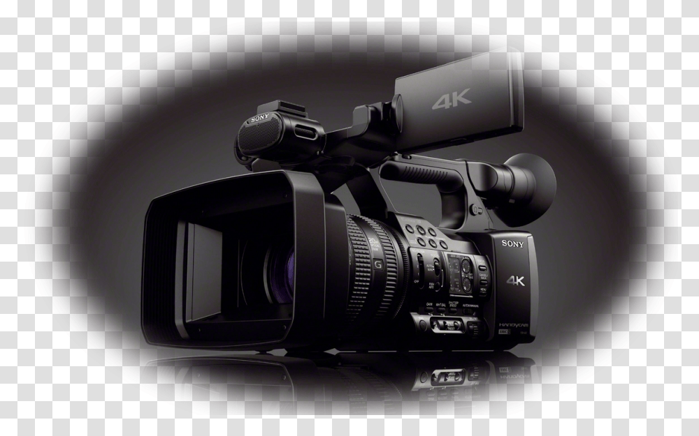 Dark Cloud Studio Partner Video Camera With A Sony 4k Fdr, Electronics, Digital Camera, Tabletop, Furniture Transparent Png