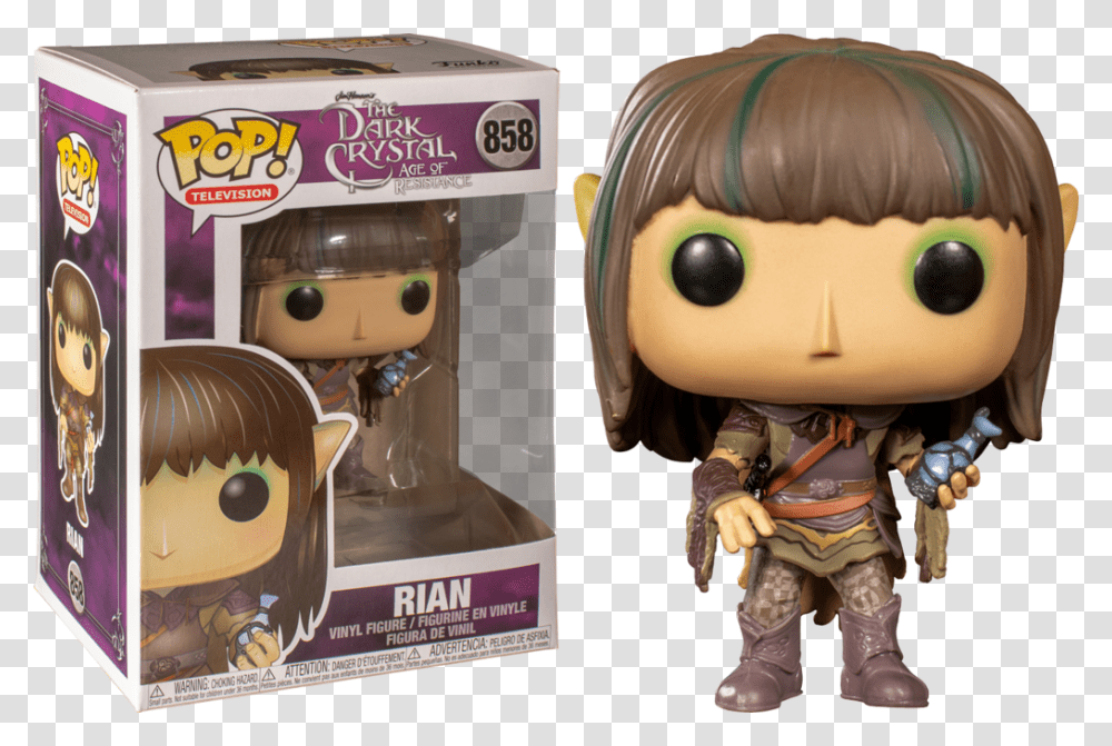 Dark Crystal Funko Pop Rian, Doll, Toy, Figurine, Person Transparent Png