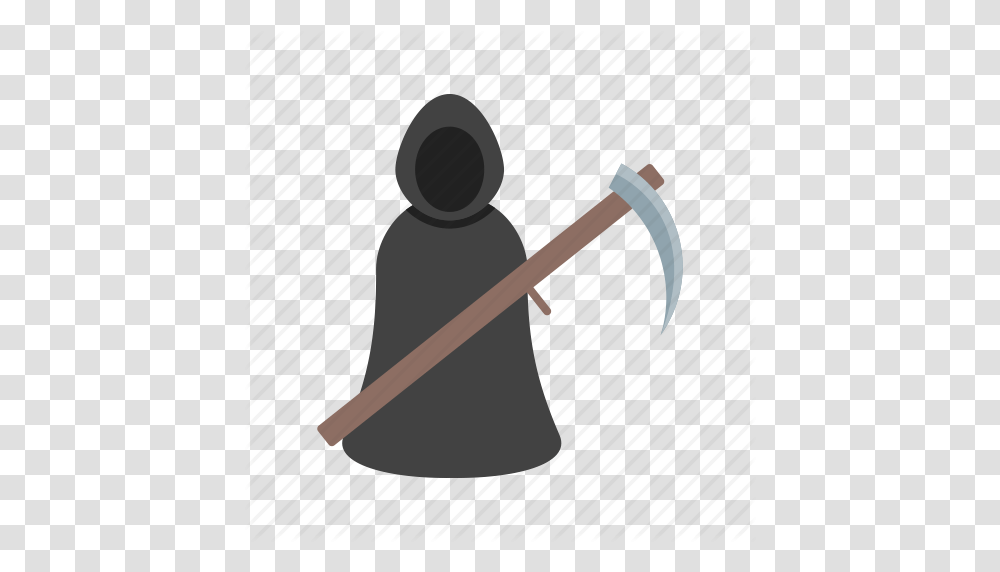 Dark Dead Death Ghost Hooded Scary Icon, Axe, Tool, Hoe Transparent Png