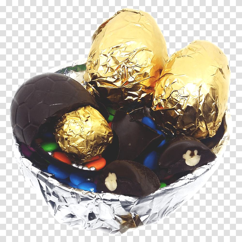 Dark Easter Eggs Chocolate Basket Chocolate Easter Eggs In India, Aluminium, Food, Helmet Transparent Png