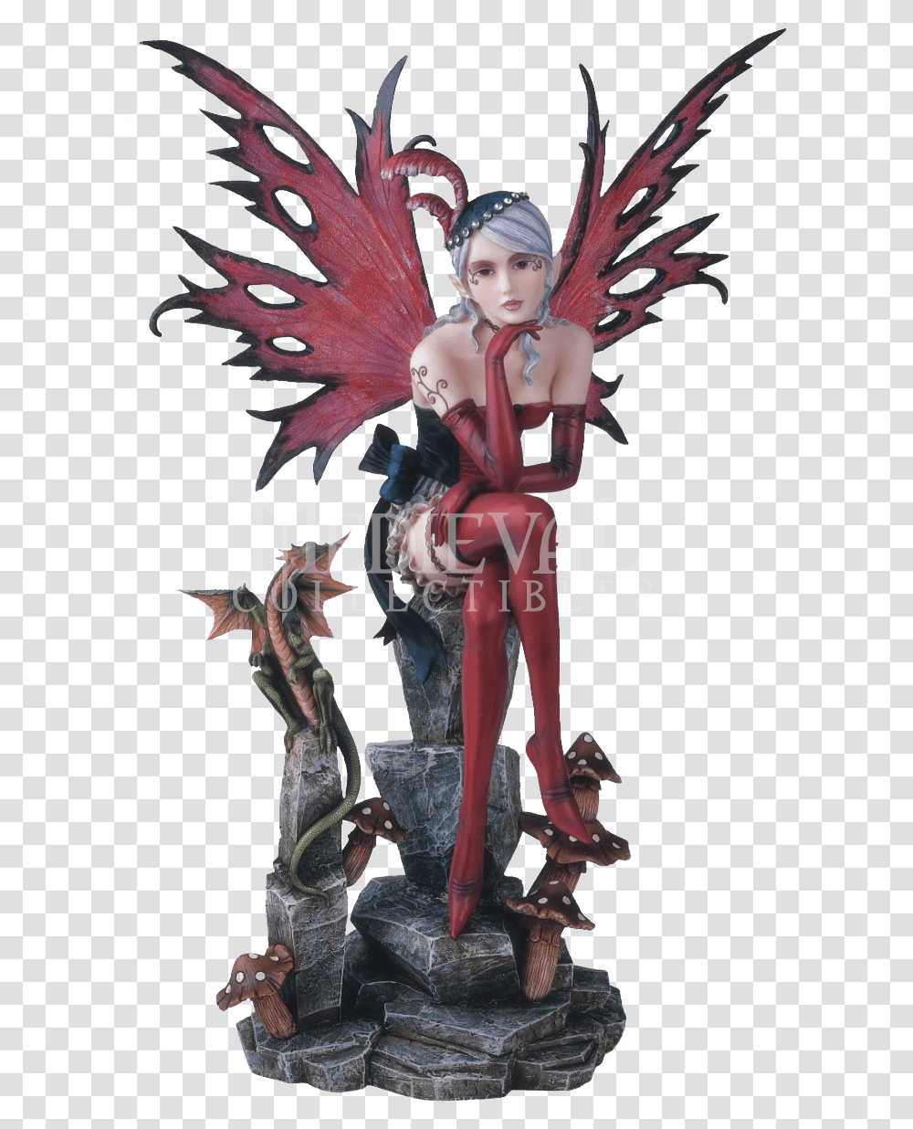 Dark Fairy Figurine, Costume, Person, Book Transparent Png