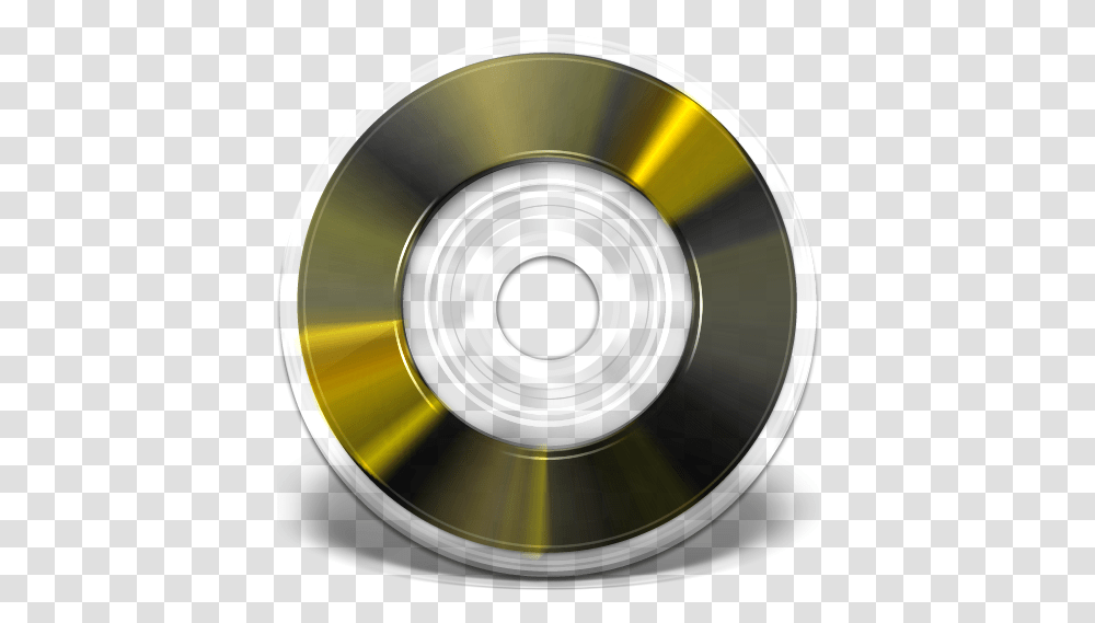 Dark Gold Icon Cd, Disk, Dvd Transparent Png