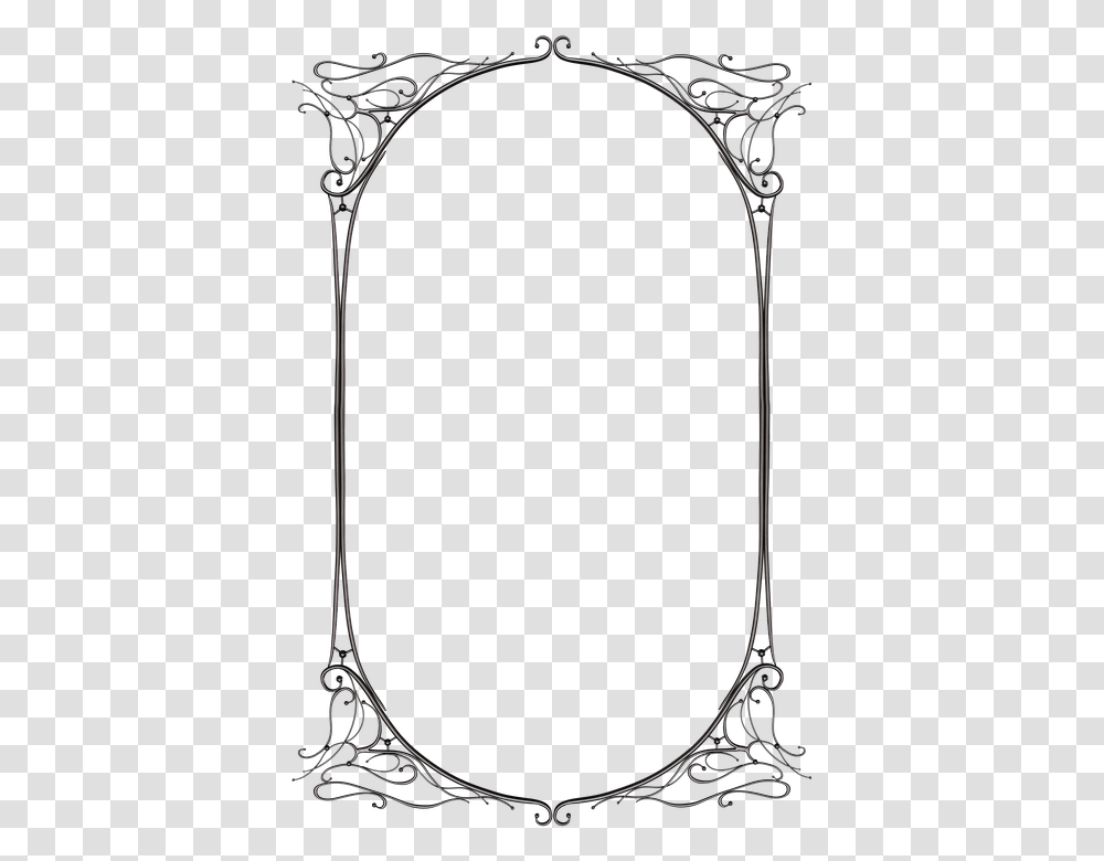 Dark Gothic Fantasy Black Metal Frame Picture Gothic Borders Clip Art, Bow, Beverage, People, Glass Transparent Png