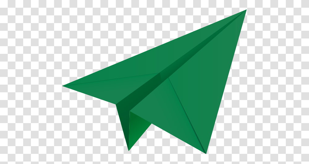 Dark Green Paper Plane, Origami, Triangle Transparent Png