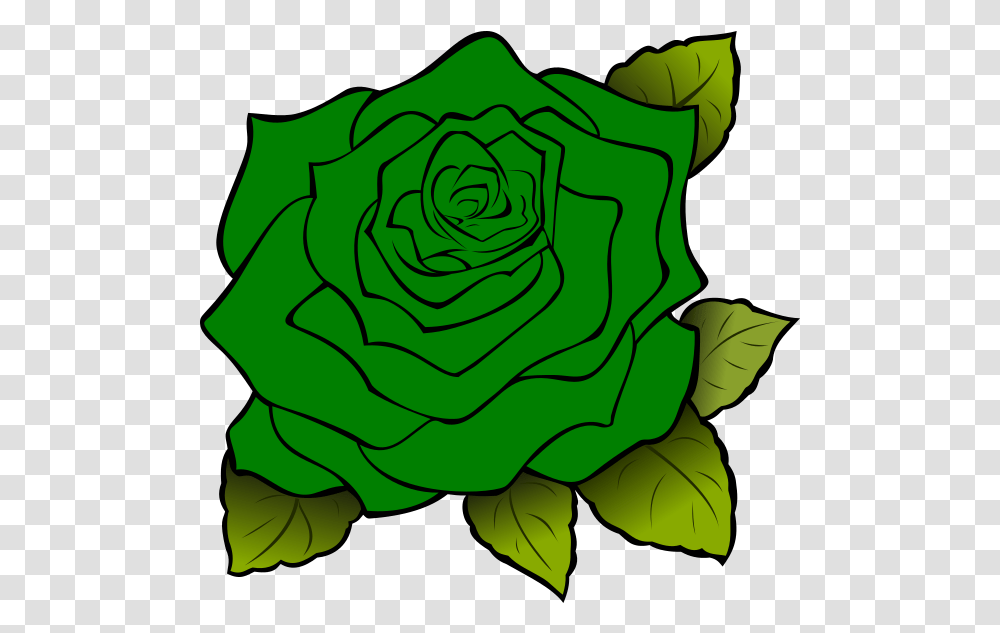 Dark Green Rose Flower Clip Art Vector Clip Rose Drawing With Leaves, Plant, Spiral, Blossom, Pattern Transparent Png