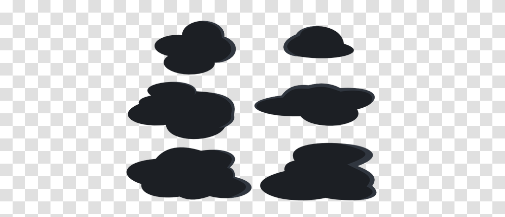 Dark Grey Clouds Set Vector Clip Art, Silhouette, Mouse, Sunglasses, Nature Transparent Png