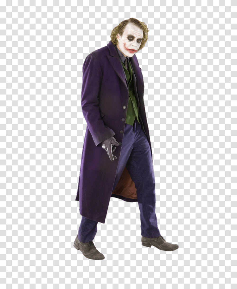 Dark Knight Joker Vector Black Joker Heath Ledger, Clothing, Sleeve, Coat, Overcoat Transparent Png