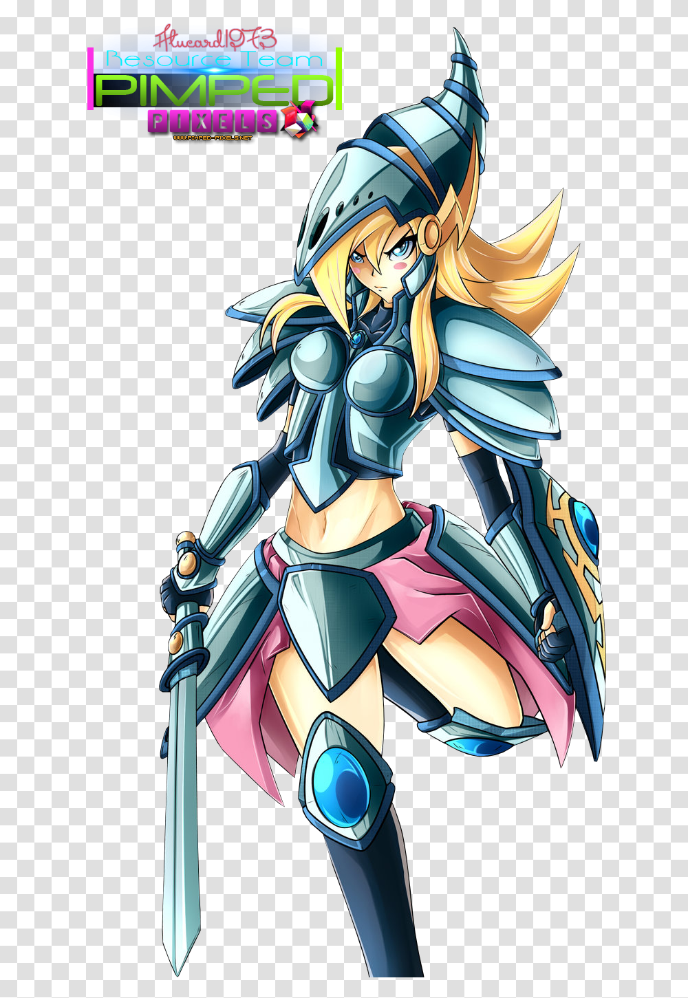 Dark Magician Girl The Dragon Knight, Comics, Book, Manga, Helmet Transparent Png