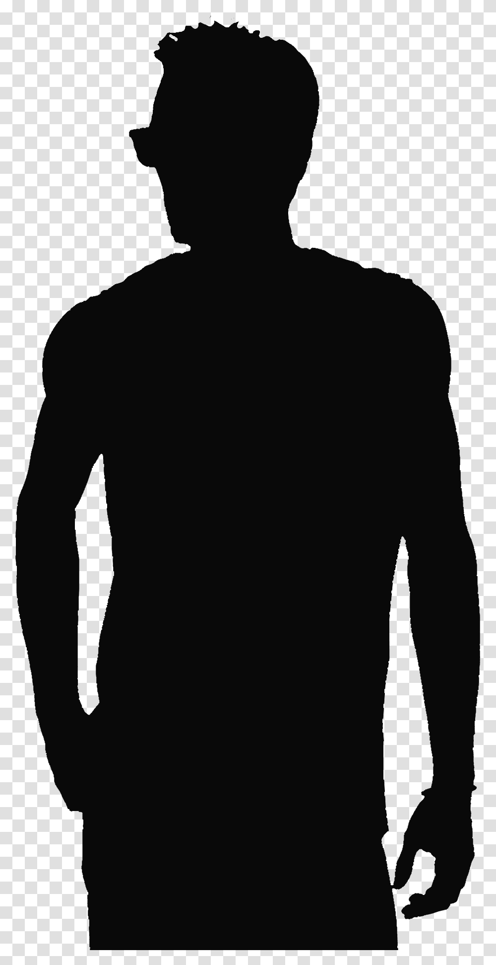 Dark Man Black Color Man, Silhouette, Back, Person, Human Transparent Png