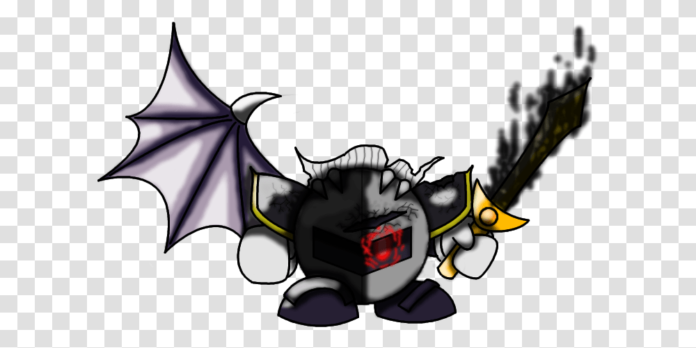 Dark Meta Knight By Xoathkeeper D31tqir Dark Meta Knight Kirby, Dragon Transparent Png