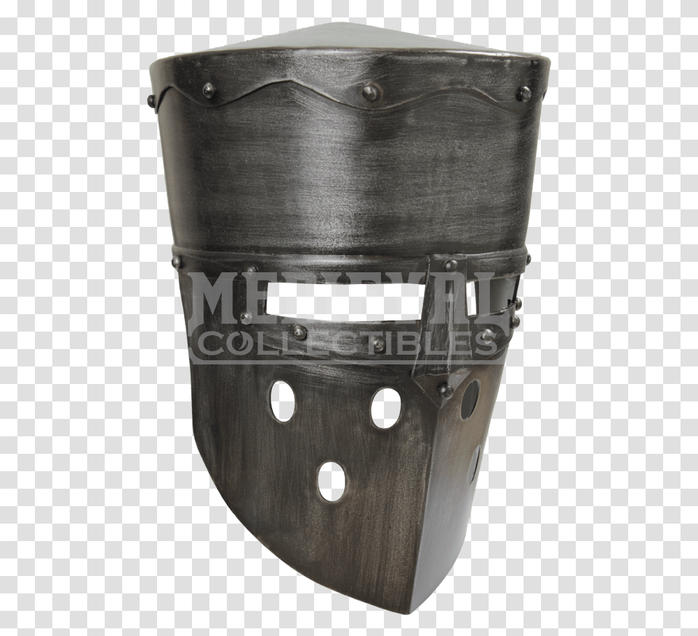 Dark Metal Finish Face Mask, Wristwatch, Barrel, Helmet Transparent Png