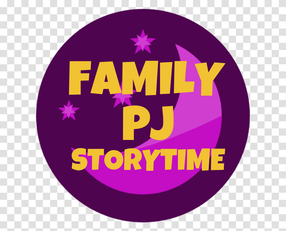 Dark Purple Circle With The Words Family Pj Storytime, Leisure Activities, Logo Transparent Png