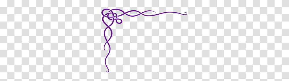 Dark Purple Corner Clip Art, Knot Transparent Png