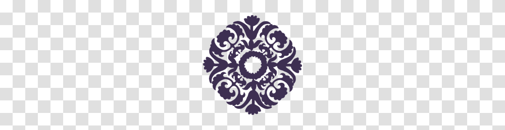 Dark Purple Paisley Flower Clip Art For Web, Pattern, Rug, Ornament, Fractal Transparent Png