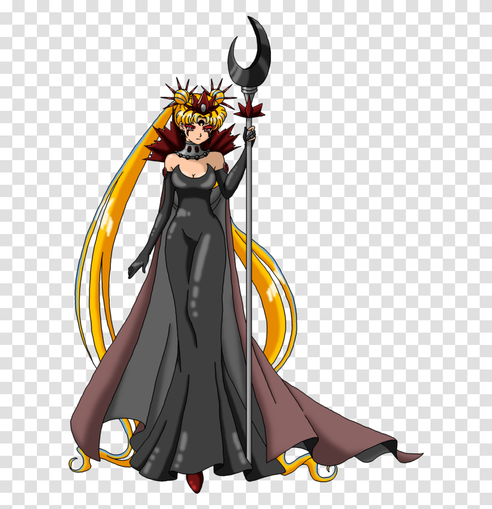 Dark Queen Serenity By Nads6969 Dark Queen Sailor Moon, Apparel, Fashion, Cloak Transparent Png