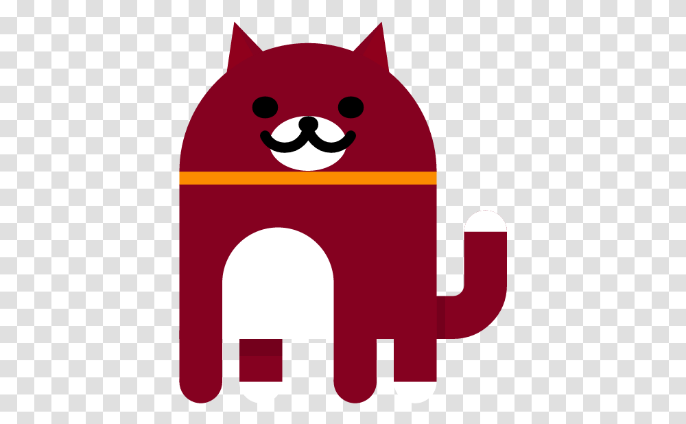 Dark Red Cat From Android Nougat Easter Egg Android Neko Red Cat, Bottle, Label, Number Transparent Png