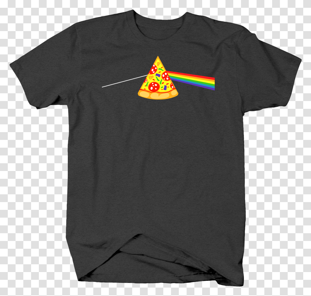 Dark Side Of The Mushroom Pizza Prism Pink Floyd Album Rt Charger Shirt, Apparel, T-Shirt, Logo Transparent Png