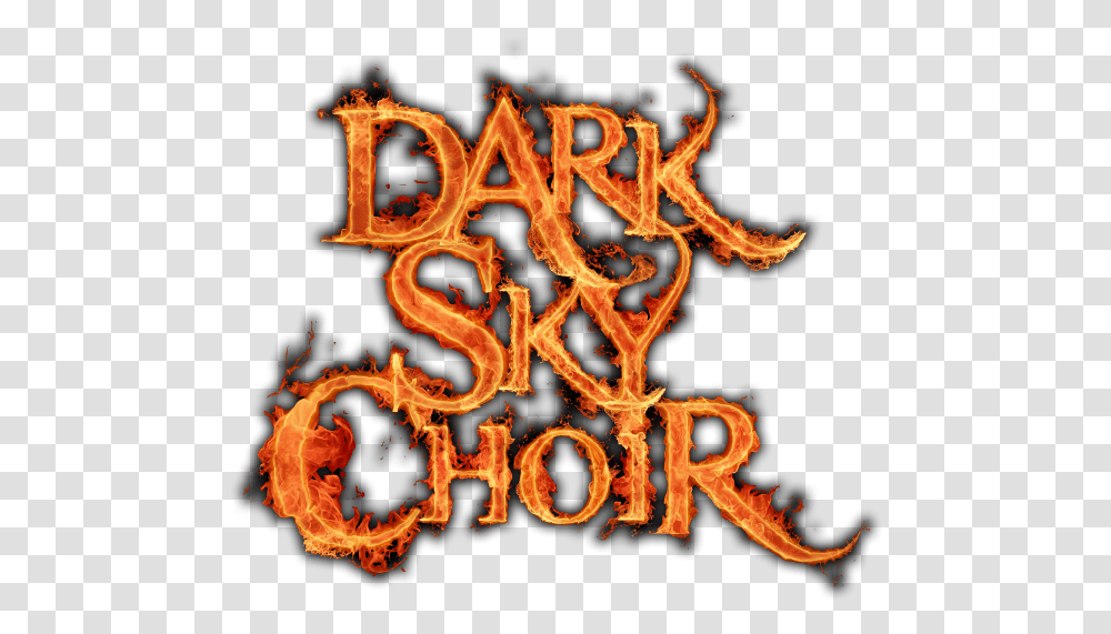Dark Sky Choir Fire Letter C, Bonfire, Flame, Alphabet Transparent Png
