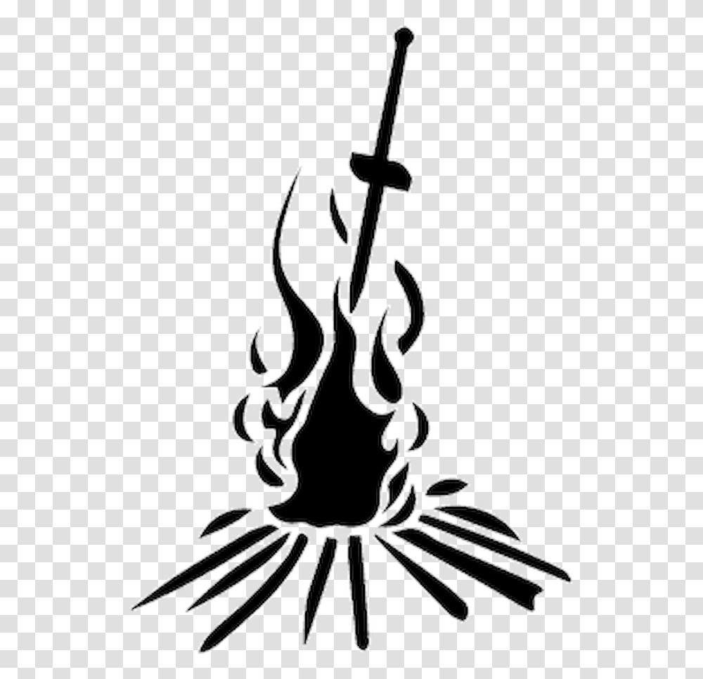 Dark Souls Bonfire Decal Dark Souls Black Fire, Hook, Anchor Transparent Png