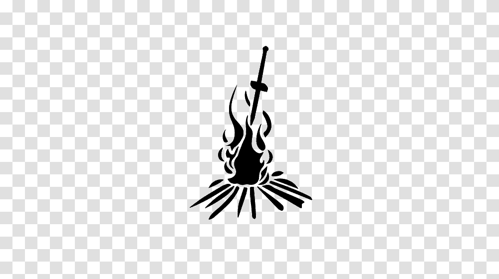 Dark Souls Logos, Stencil, Silhouette, Fire, Flame Transparent Png