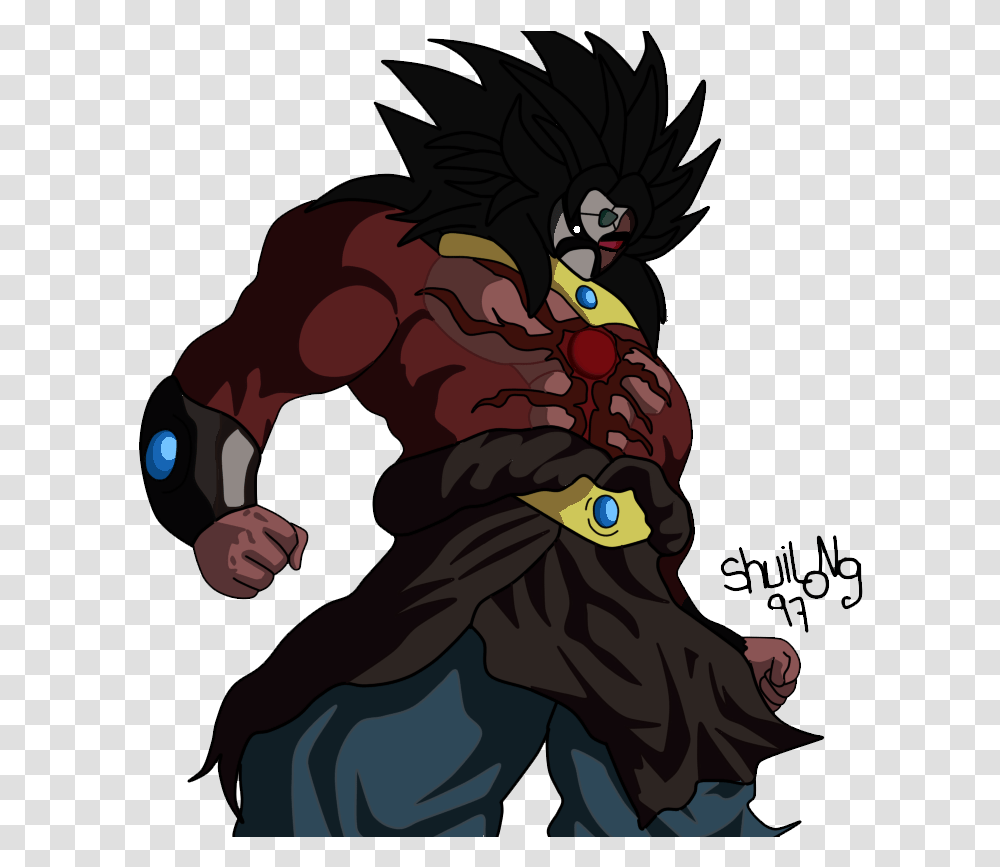 Dark Ssj4 Broly Broly Ssj4 Db Heroes, Comics, Book Transparent Png