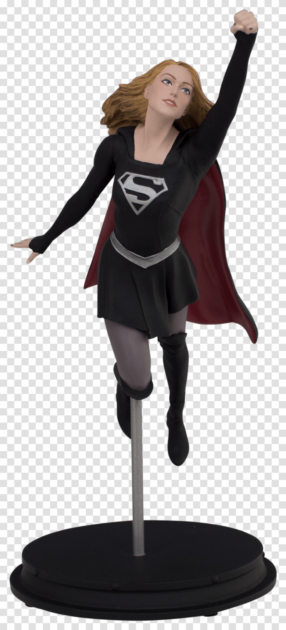 Dark Supergirl Statue Sdcc 2019 Exclusive Icon Heroes Supergirl, Costume, Apparel, Person Transparent Png