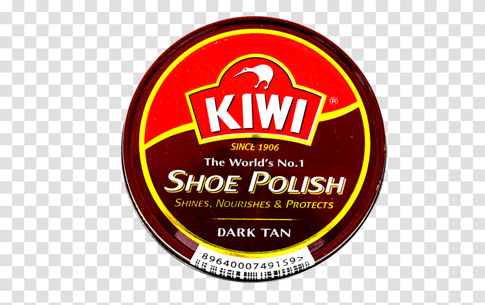 Dark Tan Shoe Polish Kiwi Shoe Polish, Label, Lager, Beer Transparent Png