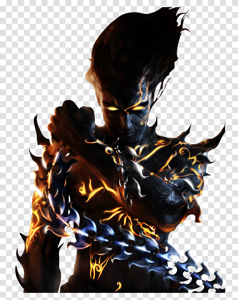 Dark Warrior Background Prince Of Persia The Two Thrones Dark Prince, Person, Human, Dragon, Flame Transparent Png