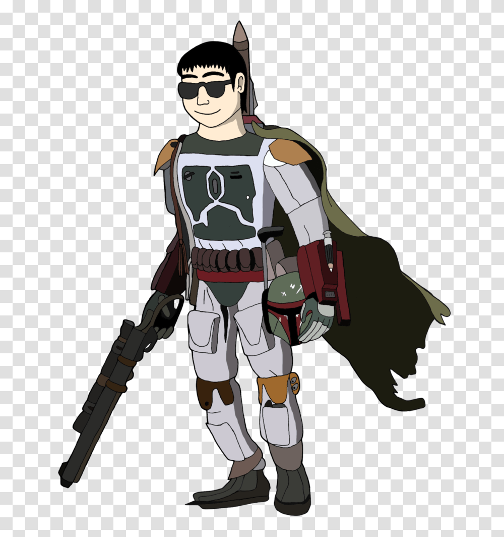 Darkblade As Boba Fett, Person, Human, Sunglasses, Accessories Transparent Png