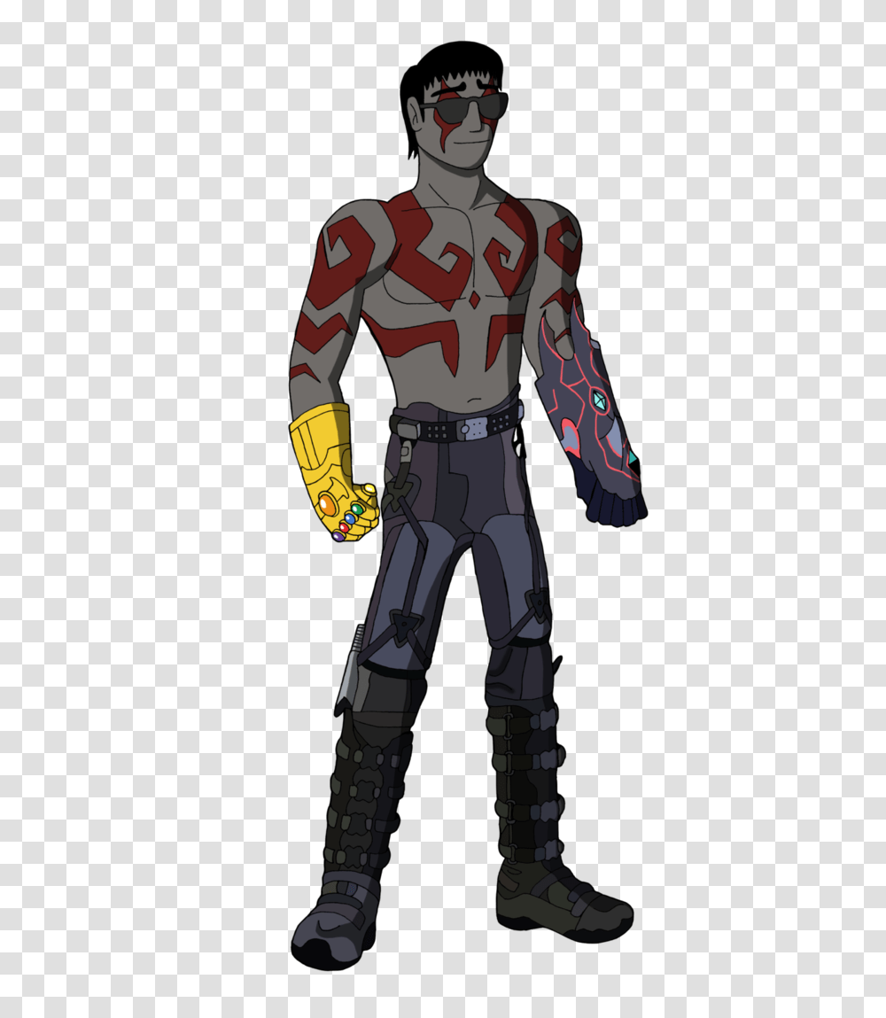 Darkblade As Drax The Destroyer, Person, Human, Costume Transparent Png