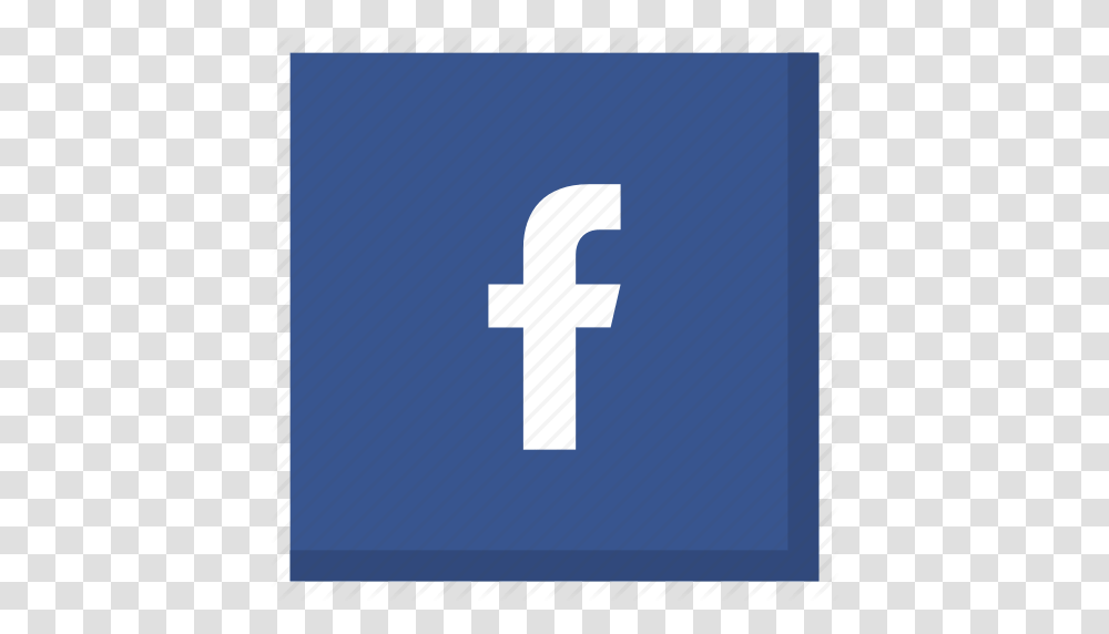 Darkblue Facebook Like Media Network Social Square Icon, Cross, Word Transparent Png