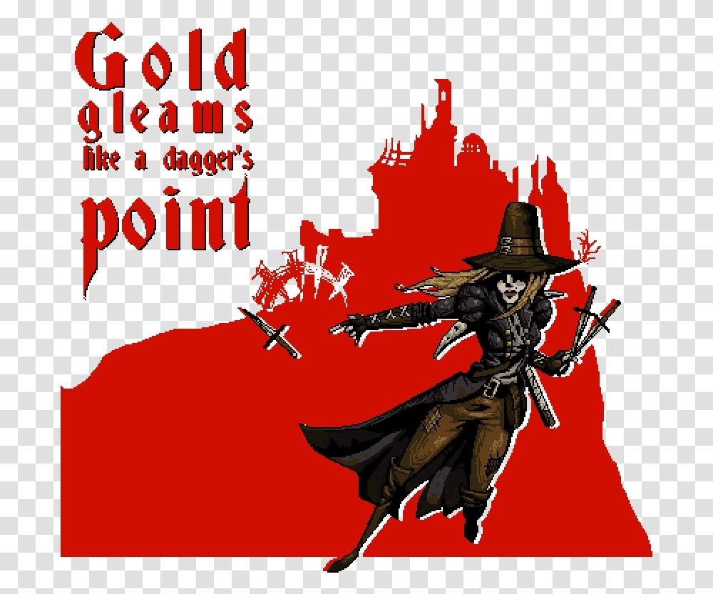 Darkest Dungeon Bounty Hunter Pixel, Person, Human, Poster, Advertisement Transparent Png