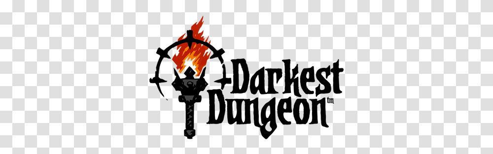 Darkest Dungeon Darkest Dungeon Logo, Fire, Flame, Silhouette, Light Transparent Png