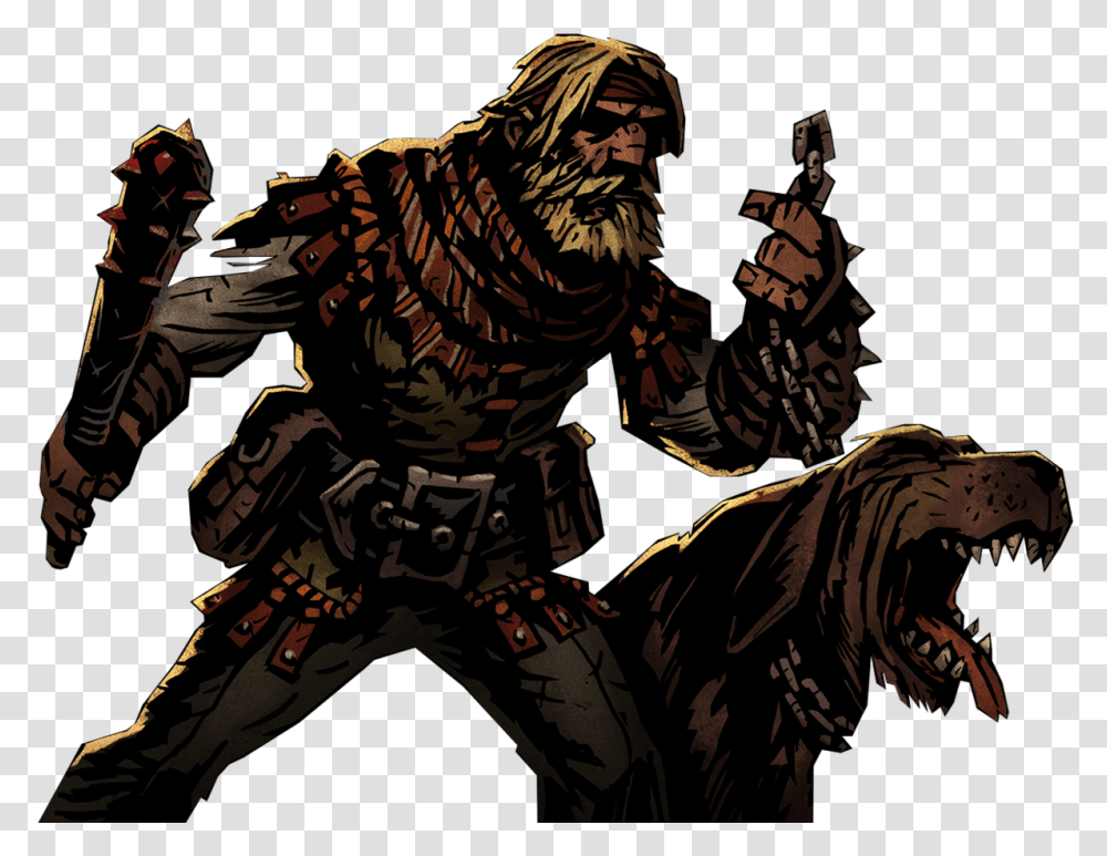 Darkest Dungeon Houndmaster, Person, Human, Tiger, Wildlife Transparent Png