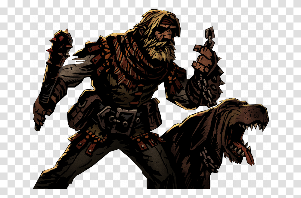 Darkest Dungeon Houndmaster, Person, Tiger, Wildlife, Mammal Transparent Png