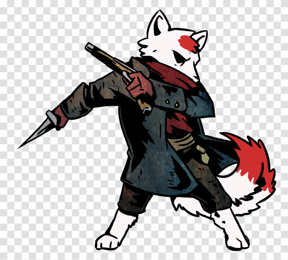 Darkest Dungeon Nukasaurus Cartoon, Person, Human, Ninja, Samurai Transparent Png